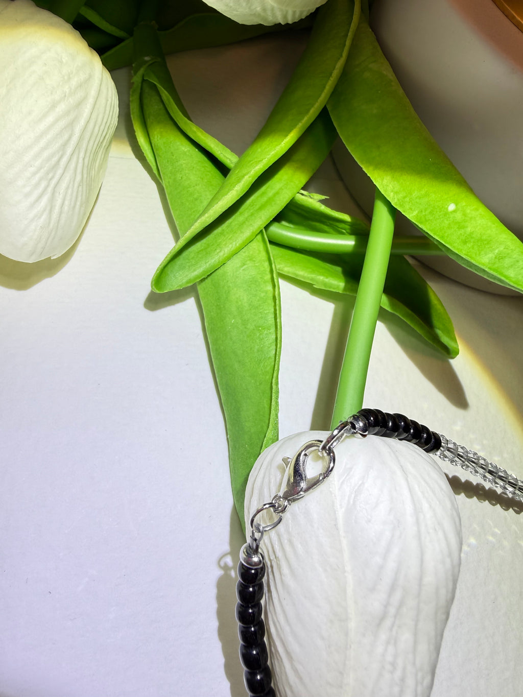 Black and white Agate necklace