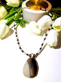 Black and white Agate necklace